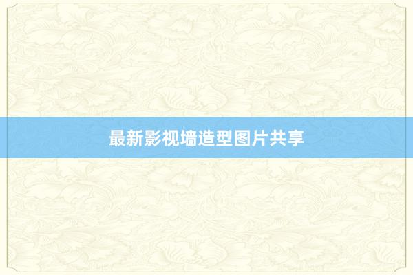 最新影视墙造型图片共享